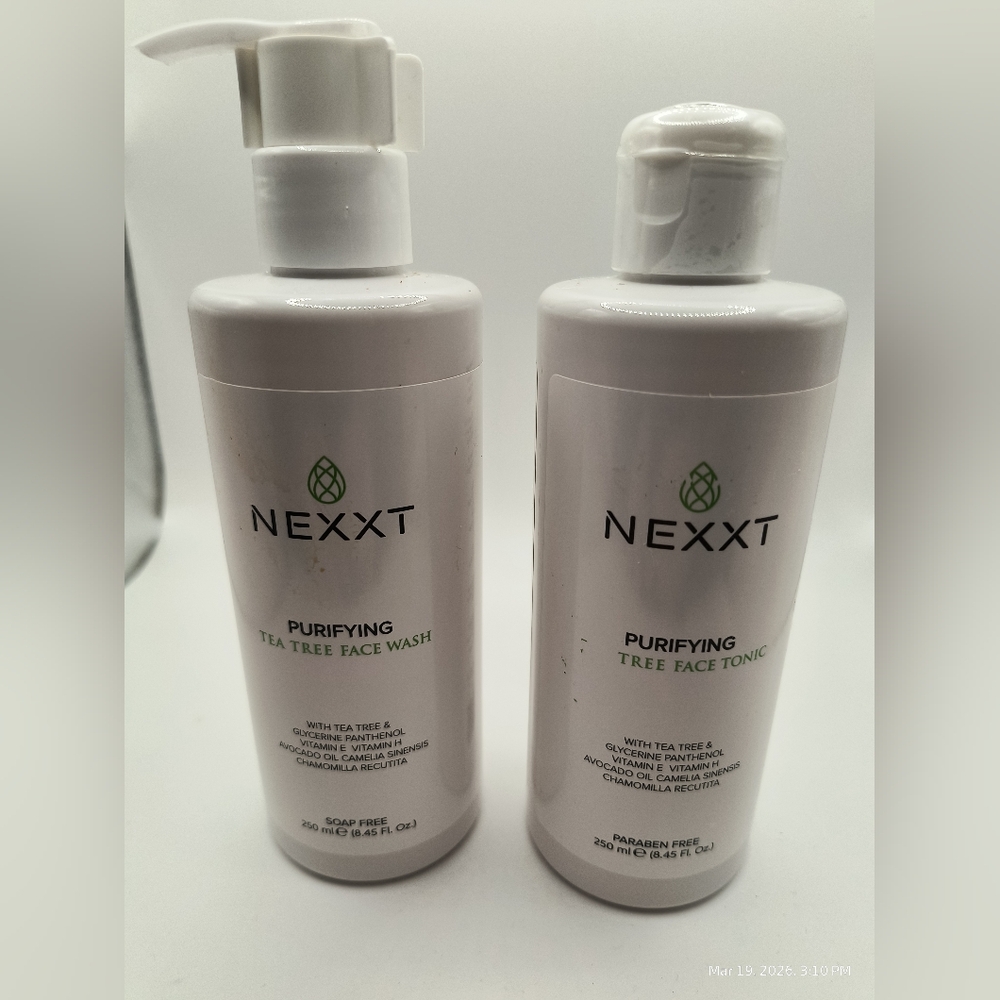 Nexxt Purifying Tea Tree Face Wash and Tonic Set 8.45 Floz Each
